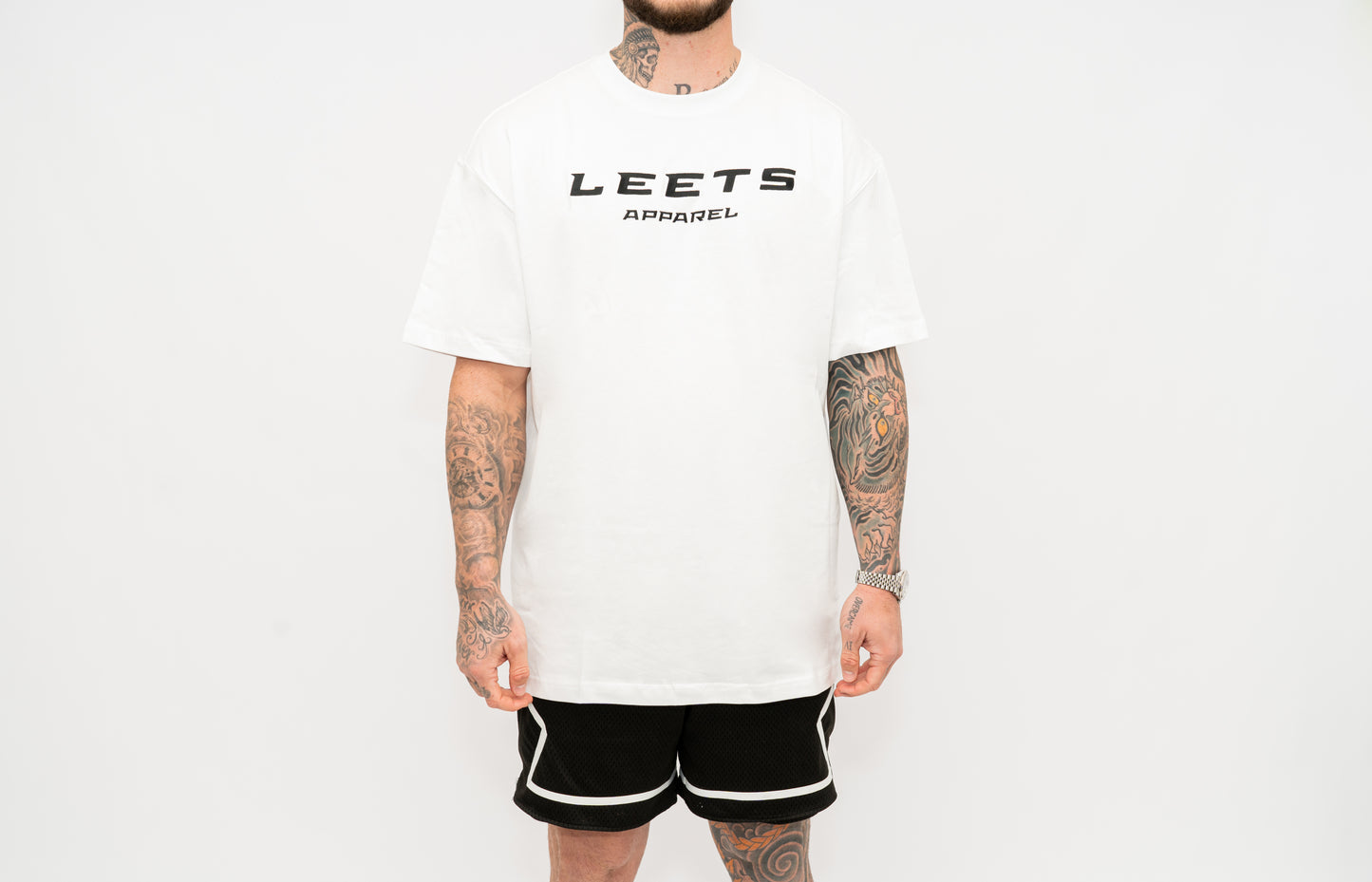 OVERSIZED BASELINE TEE - WHITE