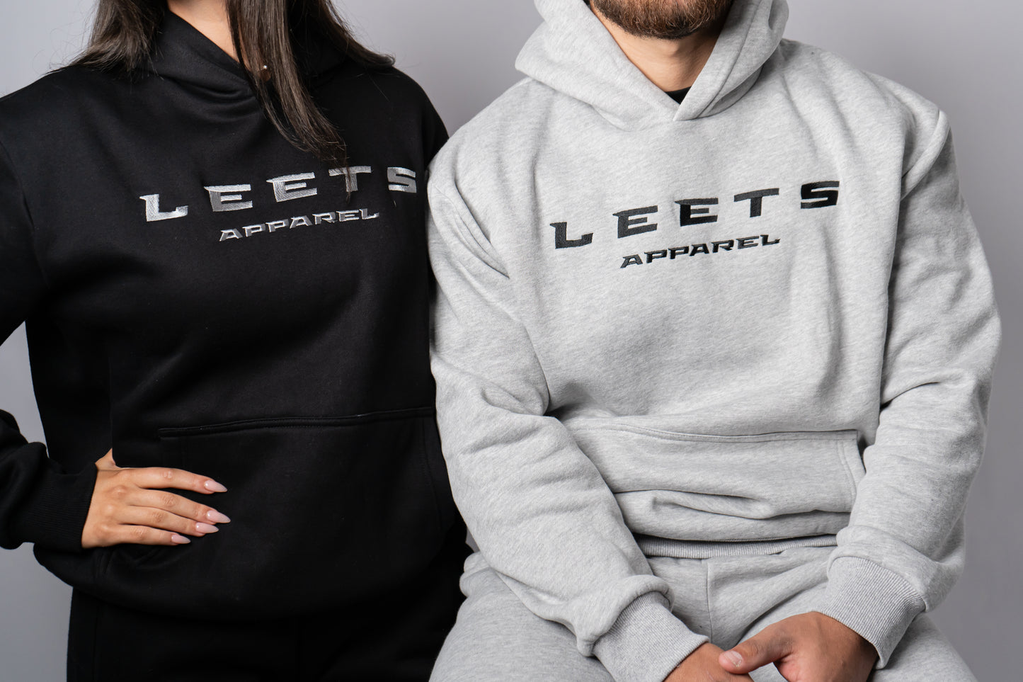 LEETS HOODIE - GREY