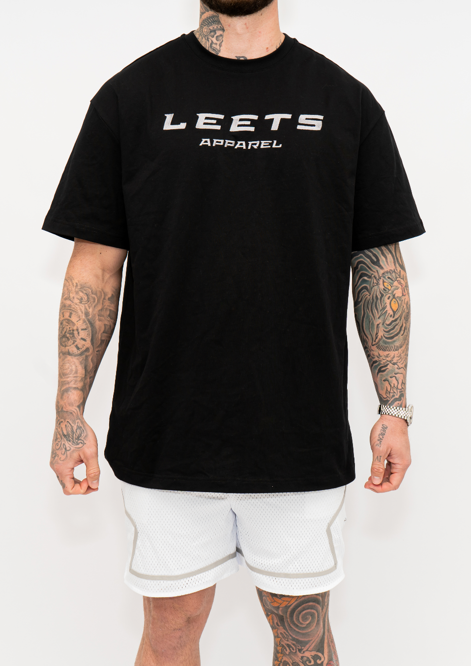 OVERSIZED BASELINE TEE - BLACK