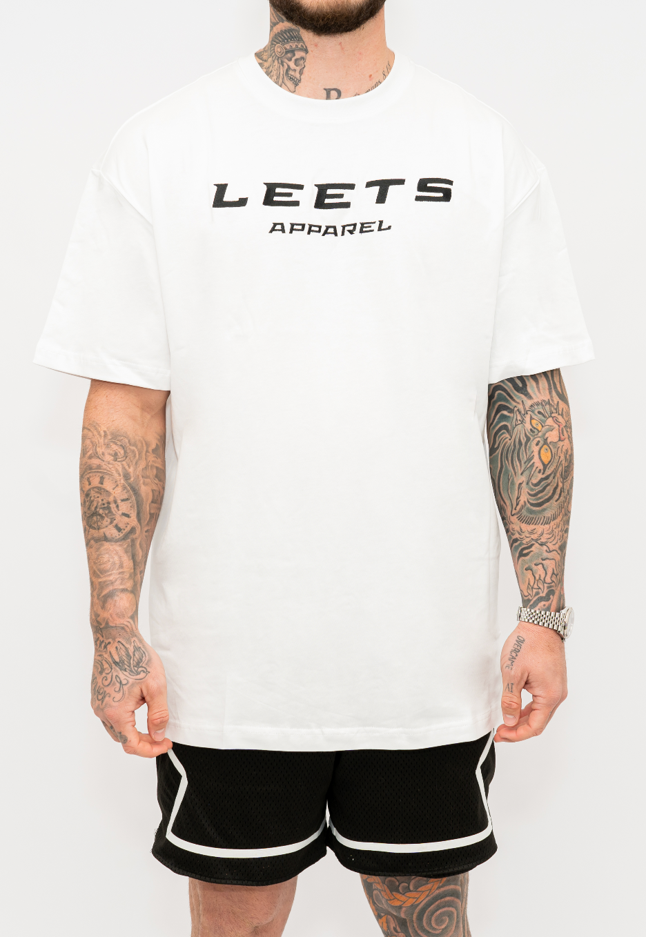 OVERSIZED BASELINE TEE - WHITE