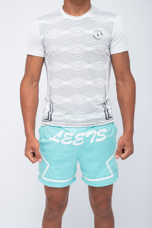 ESSENCE BASKETBALL SHORTS - AQUA