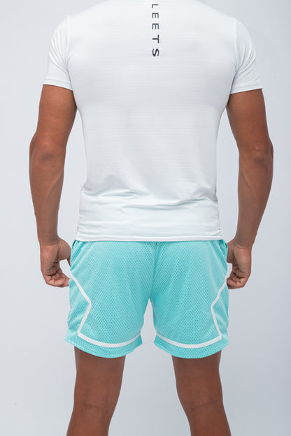 ESSENCE BASKETBALL SHORTS - AQUA