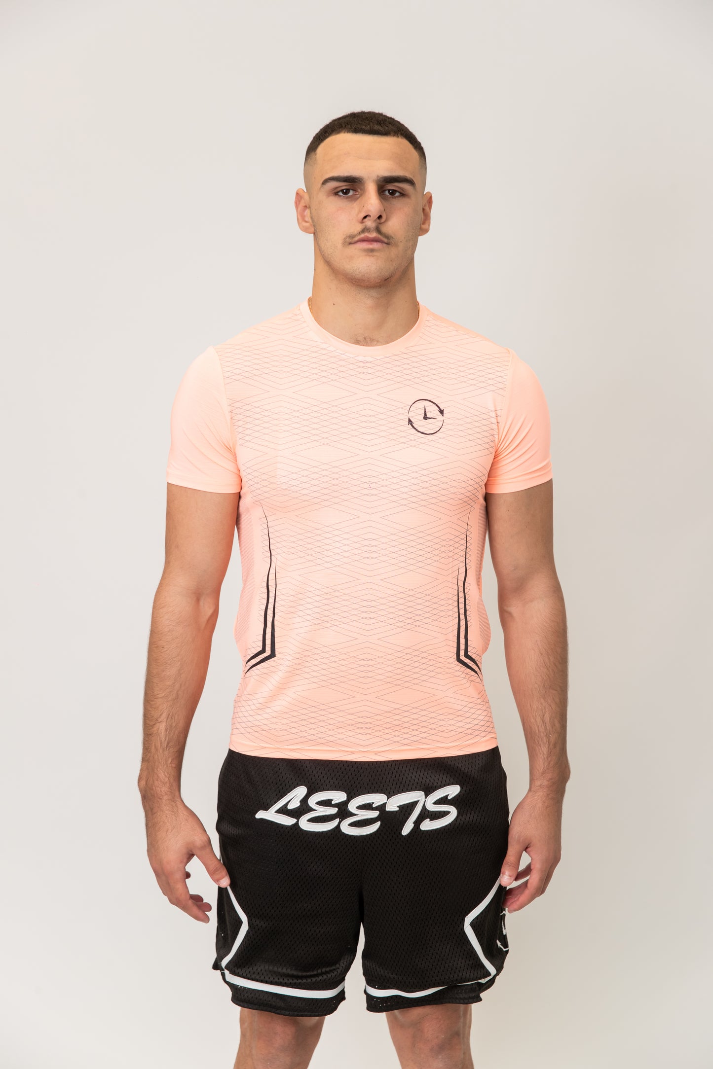 BACK LOGO TEE - SALMON