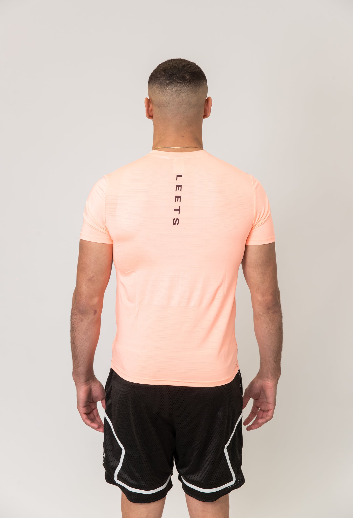 BACK LOGO TEE - SALMON