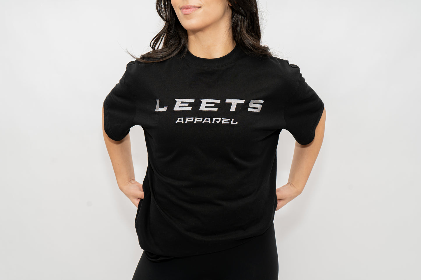 OVERSIZED BASELINE TEE - BLACK